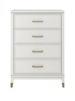 Cosmoliving Westerleigh 4 Drawer Chest - White