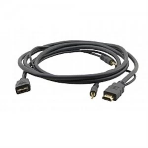 Kramer Electronics C-MHMA/MHMA HDMI cable 7.6 m HDMI + 3.5mm Black