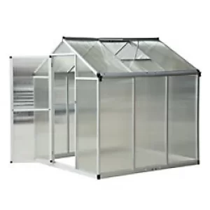 OutSunny New Greenhouse Outdoors Waterproof Silver 1830 mm x 1820 mm x 1950 mm