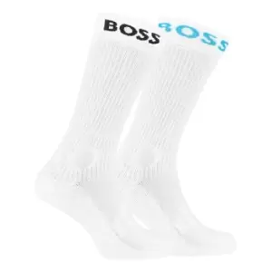 Boss 2 Pack Sport Crew Socks - White