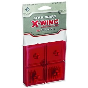 Star Wars X wing Bases and Pegs Accessory Pack Red
