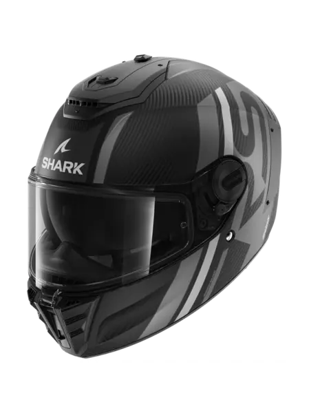 Shark Spartan RS Carbon Shawn Mat Carbon Silver Anthracite DSA Full Face Helmet S