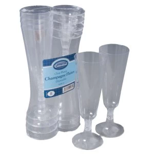 Essential Housewares Plastic Champagne Goblets Pack of 8