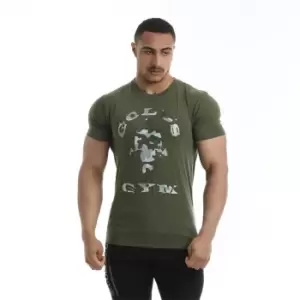 Golds Gym Printed T Shirt Mens - Green