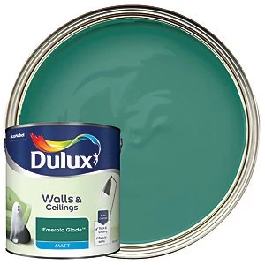 Dulux Walls & Ceilings Emerald Glade Matt Emulsion Paint 2.5L
