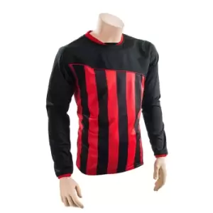 Precision Childrens/Kids Valencia Football Shirt (M) (Black/Red)