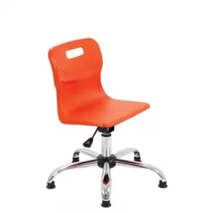 TC Office Titan Swivel Junior Chair with Glides, Orange