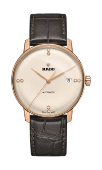 Rado Coupole Classic Automatic Diamonds Mens watch - Water-resistant 5 bar (50 m), Stainless steel / PVD, light