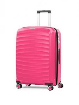 Rock Luggage Sunwave Medium 8-Wheel Suitcase - Pink
