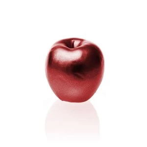 Red Metallic Apple Candle