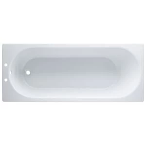 Cooke Lewis Shaftesbury Supercast acrylic Rectangular Straight Bath L1700mm W700mm
