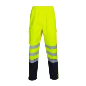 Click Workwear Deltic Hi-vis Overtrouser Two-tone SY N XXL