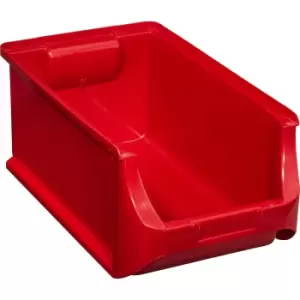 Open fronted storage bin, LxWxH 355 x 205 x 150 mm, pack of 12, red