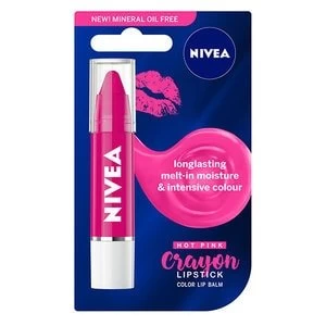 Nivea Lip Crayon Hot Pink 3g