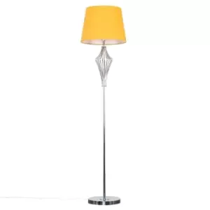 Jaspa Silver Floor Lamp