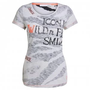 Oui Wild Logo T-Shirt - Camelgrey 0709