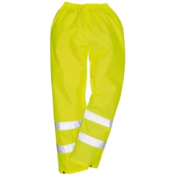 H441YERS - sz S Hi-Vis Rain Trousers - Yellow - Portwest