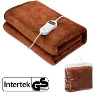 Heating Blanket With Automatic Switch-off 9 Heating Levels Heating Under Blanket 180x130cm Machine-Washable 40° Overheat Protection