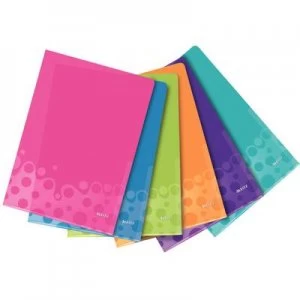 Leitz Plastic sleeve WOW 4050 A4 Polypropylene Pink, Blue, Green, Purple, Turquoise, Orange 4050-00-99 6 pcs