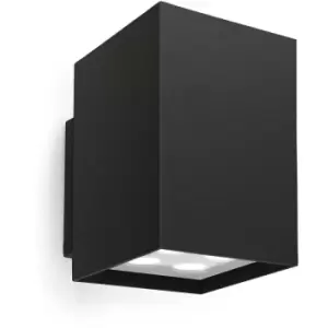Leds-C4 Afrodita - Outdoor LED Up & Down Wall Light Black 10cm 1690lm 3000K IP55