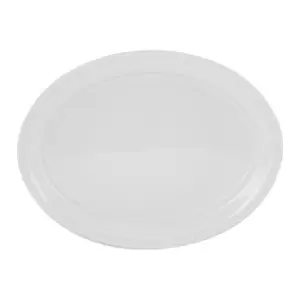 Mason Cash Beaded Oval Platter Dish, 44cm, White