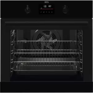 AEG BEB335061B Built In Electric Single Oven - Black - A+ Rated