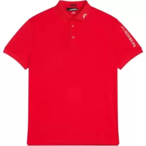 J Lindeberg Golf Tech Polo Shirt - Red