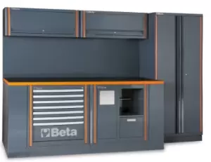 Beta Tools C55AB Workstation - Cabinet Workbench Service Module + Tool Panel