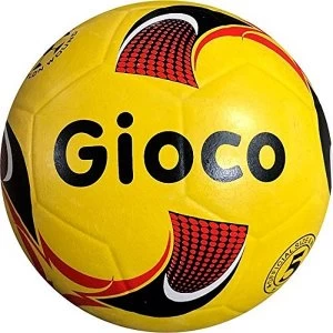 Gioco Unisex-Youth Moulded Football, Yellow, 4