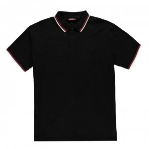Pierre Cardin XL Tipped Polo Shirt Mens - Black