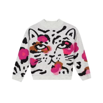 Catimini Tiger Sweatshirt - ECRU