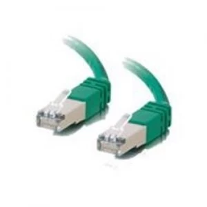 C2G 1m Shielded Cat5E Moulded Patch Cable - Green