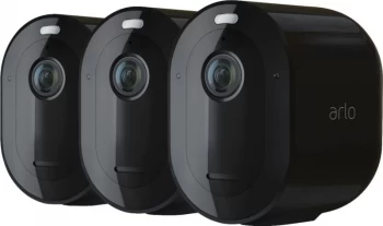 Arlo Pro 4 Wireless Spotlight Security Camera - Black (3 Pack)
