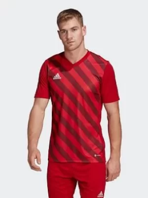 adidas Entrada 22 Graphic Jersey, Red/Red Size XS Men