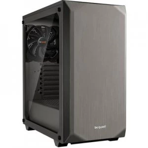 BeQuiet Pure Base 500 Windows Midi tower PC casing, Game console casing Metallic, Grey 2 built-in fans, Window, Dust filter, Insulated