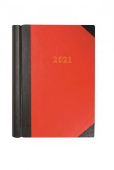 Collins 42 A4 2 Pages per Day 2021 Diary Red