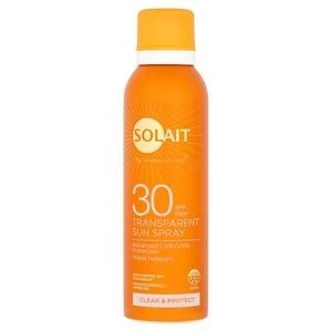 Solait SPF30 Clear and Protect Transparent Sun Spray