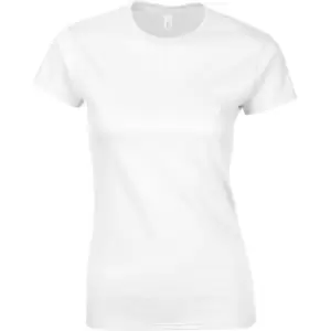 Gildan Ladies Soft Style Short Sleeve T-Shirt (M) (White)