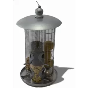 King Fisher - Deluxe Hanging 3 in 1 Suet Fat Ball, Seed & Nut Wild Bird Feeder