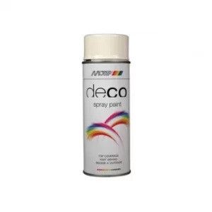 PlastiKote Deco Spray Paint High Gloss RAL 9010 White 400ml