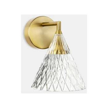 Leds-c4 Lighting - LEDS C4 Veneto LED Glass Dome Shade Gold IP20 6.7W 2700K