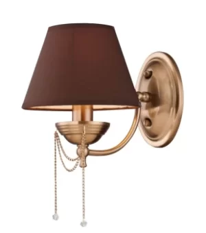 Chester Wall Lamp Brass, 1 Light, E14