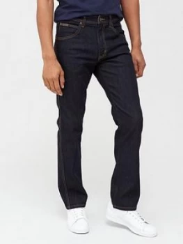 Wrangler Arizona Regular Straight Fit Jeans - Rinse Wash, Size 40, Inside Leg Long, Men