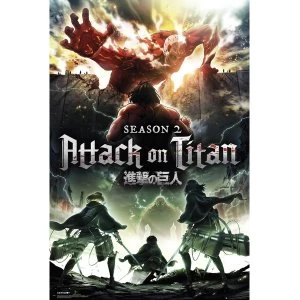 Attack On Titan Season 2 Key Art Maxi Poster
