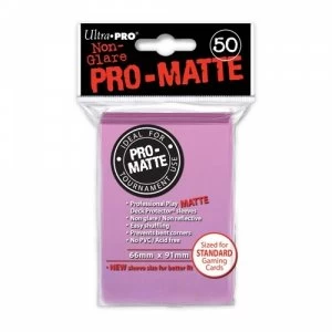 Ultra Pro Matte Pink 50 Sleeves DPD 12 Packs