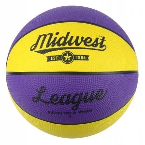 Midwest League Basketball Yellow/Purple Size 3
