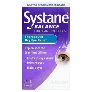 Systane Balance Lubricant Eye Drops For Dry Eyes 10ml