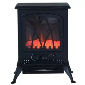 Etna 2kW Fireplace Flame Effect Electric Heater Log Burning