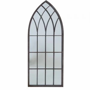 Charles Bentley Arch Outdoor Mirror Grey 42% Iron, 57% Glass, 1% PVC