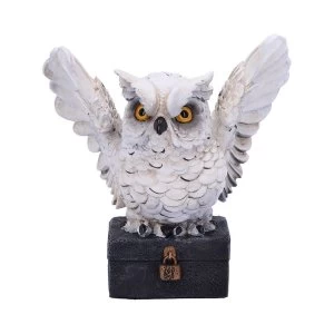Archimedes White Owl Figurine